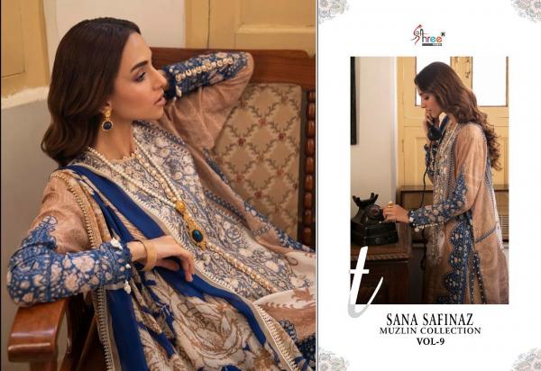 Shree Sana Safinaz Muzlin Collection 9 Cotton Pakistani Salwar Suits